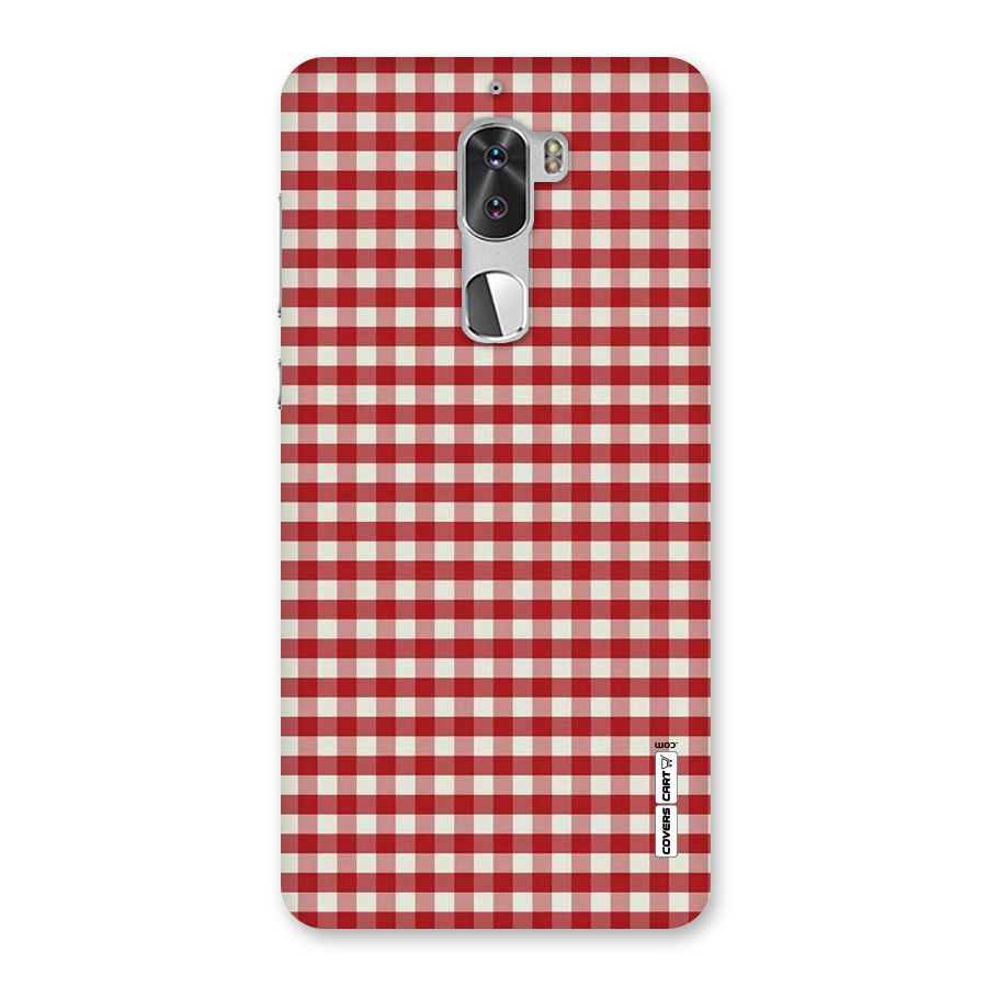 Red White Check Back Case for Coolpad Cool 1
