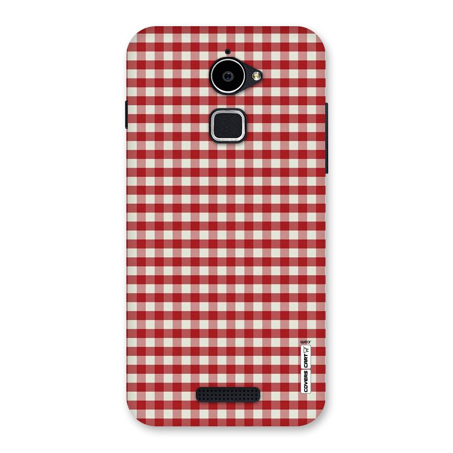 Red White Check Back Case for Coolpad Note 3 Lite