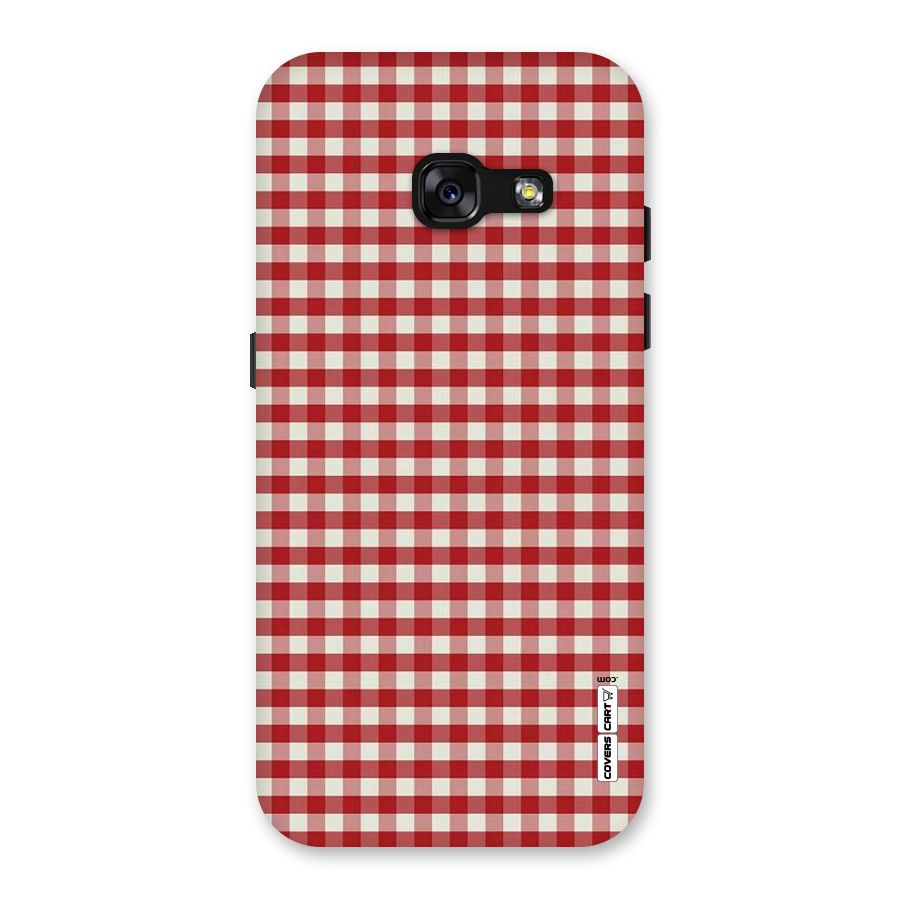 Red White Check Back Case for Galaxy A3 (2017)