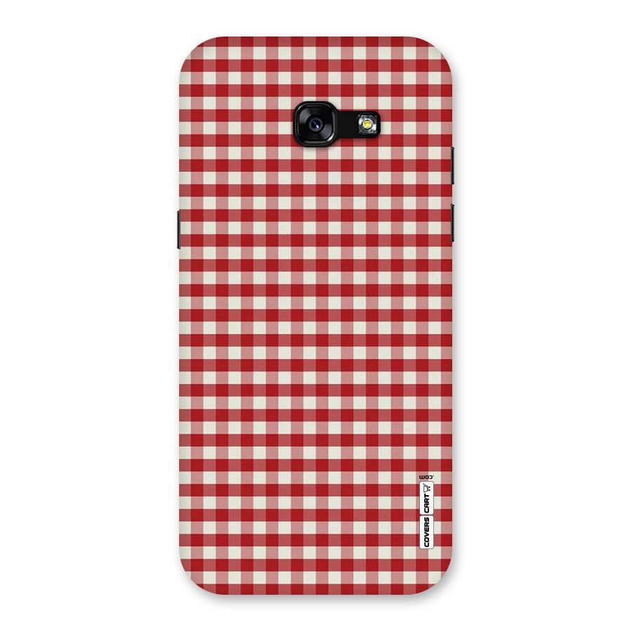 Red White Check Back Case for Galaxy A5 2017