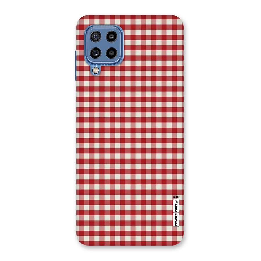 Red White Check Back Case for Galaxy M32