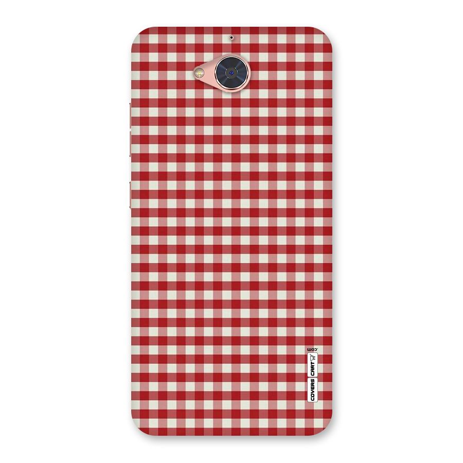 Red White Check Back Case for Gionee S6 Pro