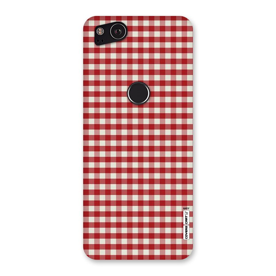 Red White Check Back Case for Google Pixel 2