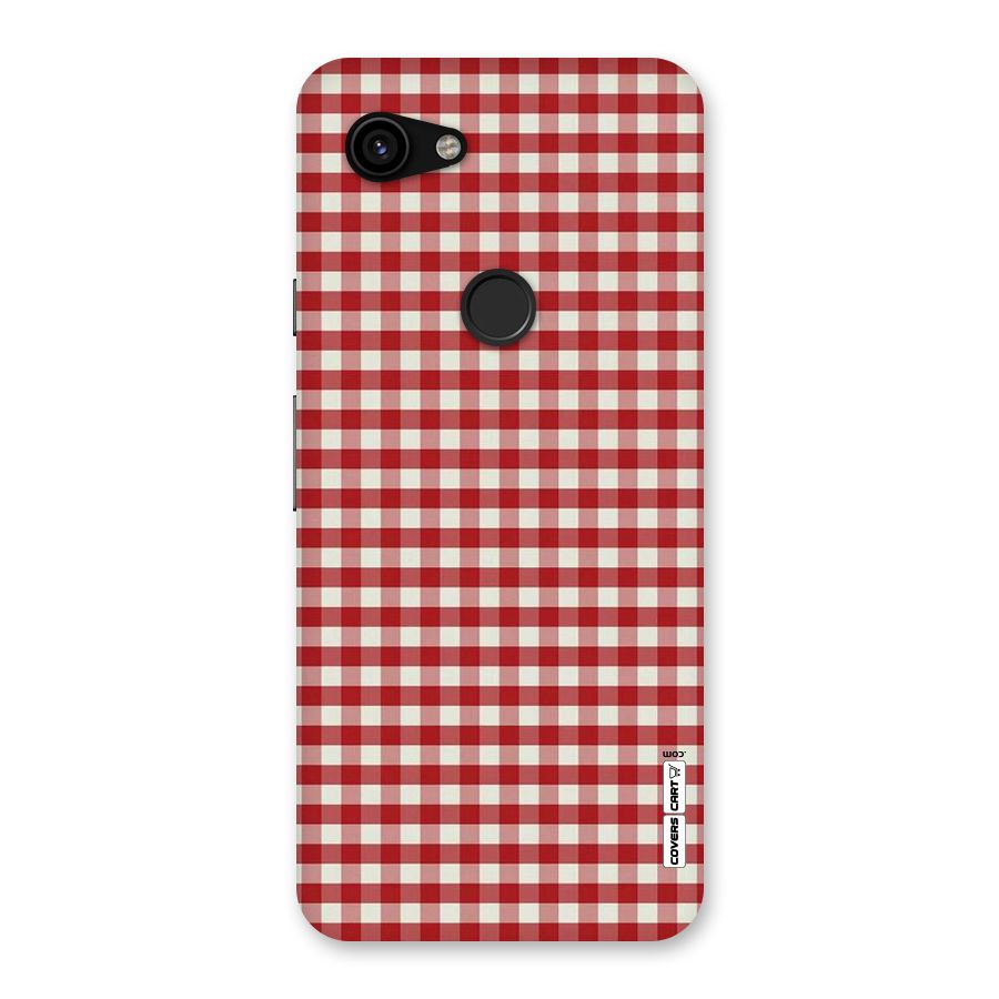 Red White Check Back Case for Google Pixel 3a