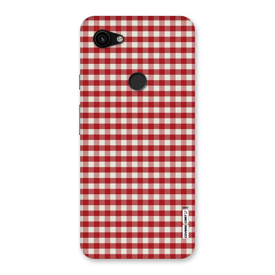 Red White Check Back Case for Google Pixel 3a XL