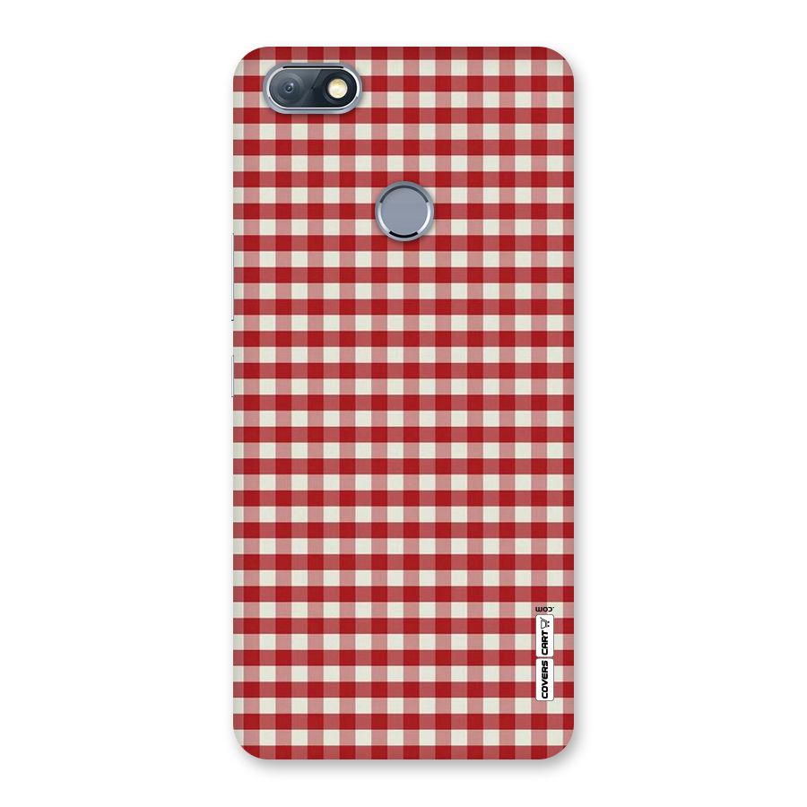 Red White Check Back Case for Infinix Note 5