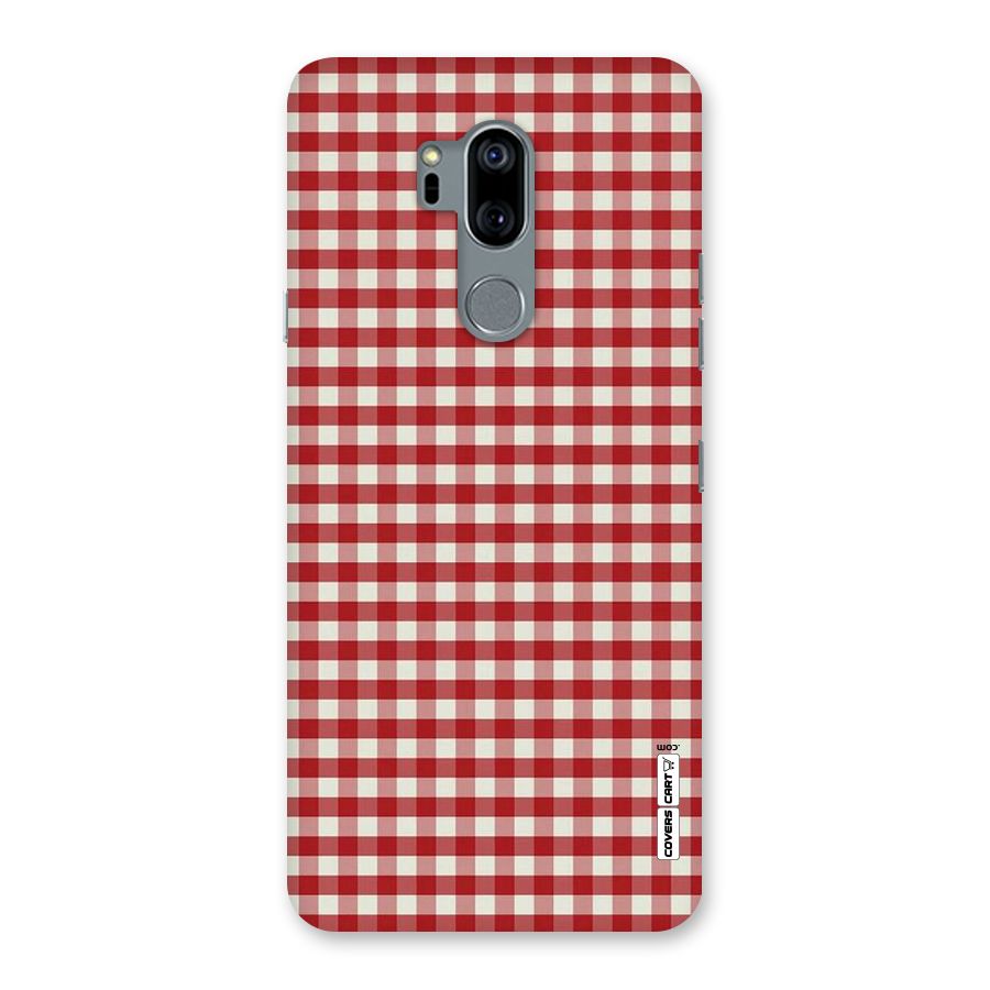 Red White Check Back Case for LG G7