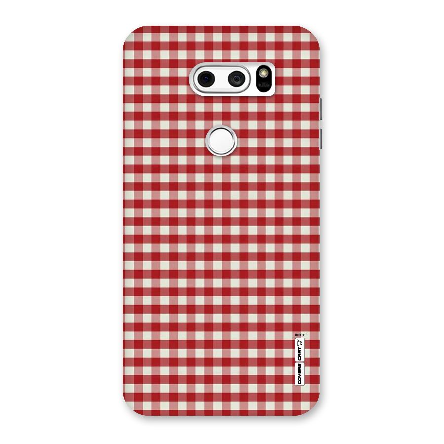 Red White Check Back Case for LG V30