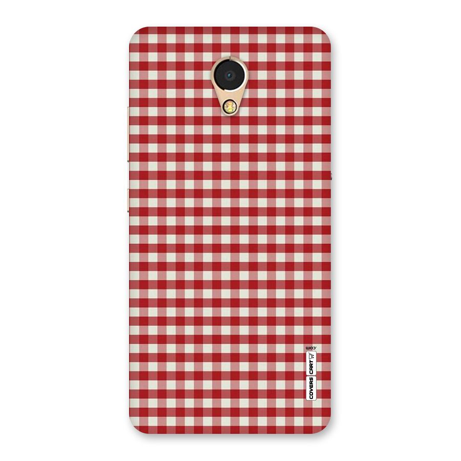 Red White Check Back Case for Lenovo P2
