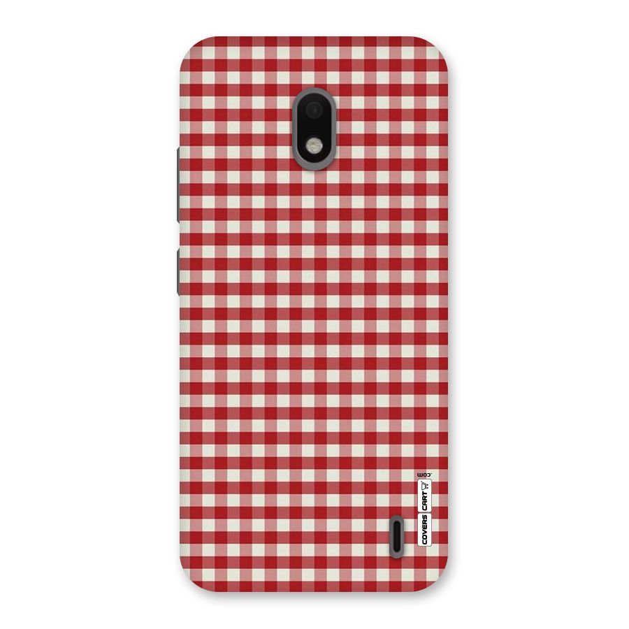 Red White Check Back Case for Nokia 2.2