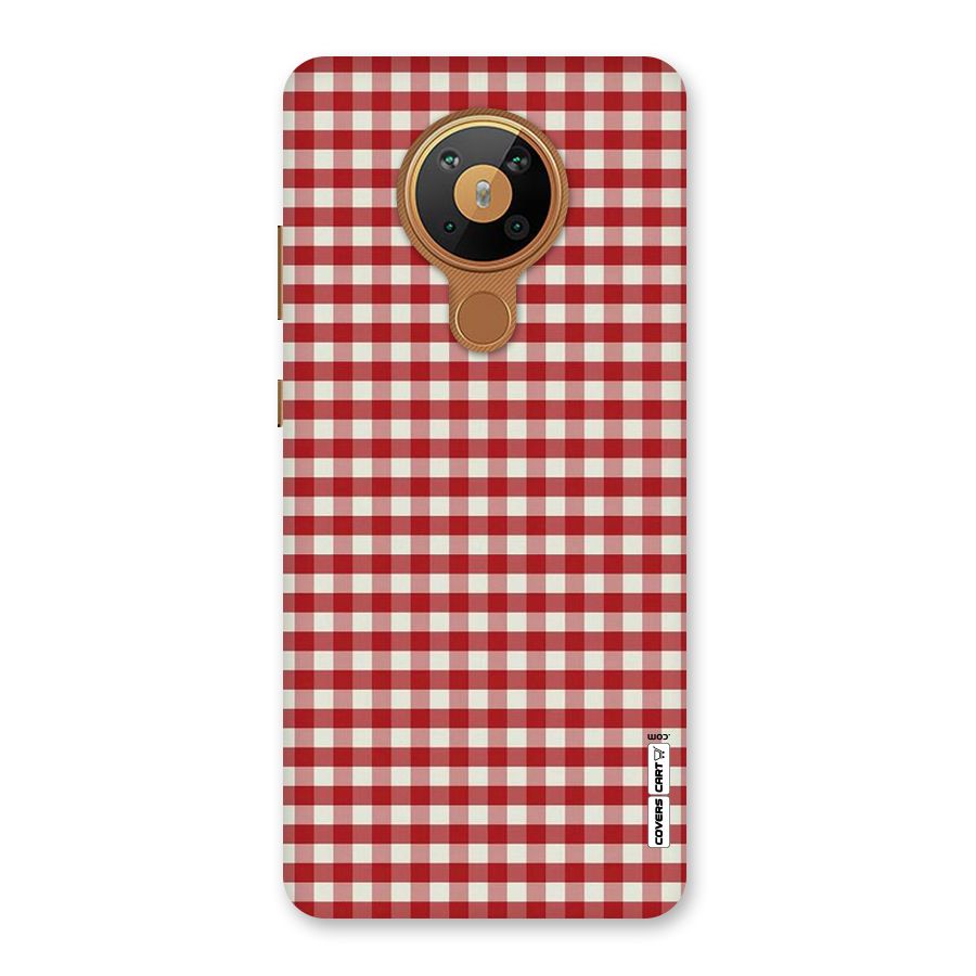 Red White Check Back Case for Nokia 5.3