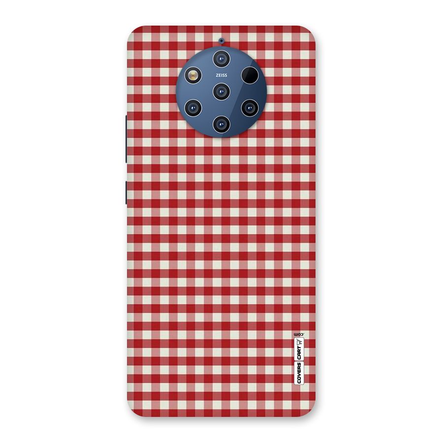 Red White Check Back Case for Nokia 9 PureView