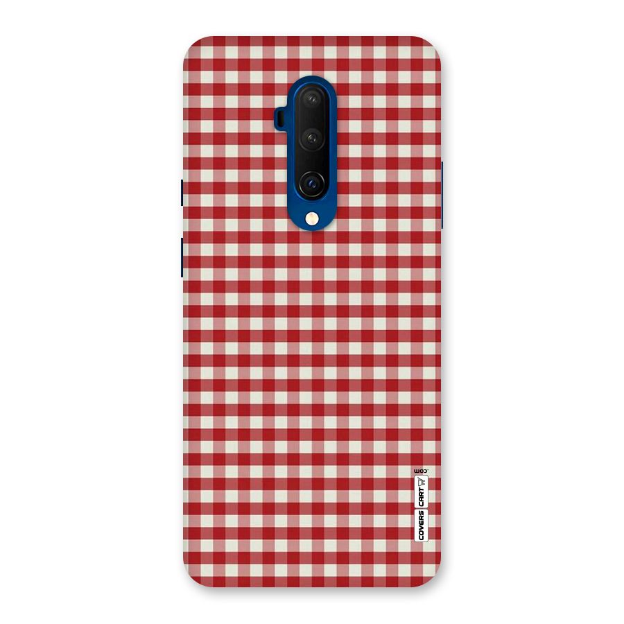 Red White Check Back Case for OnePlus 7T Pro
