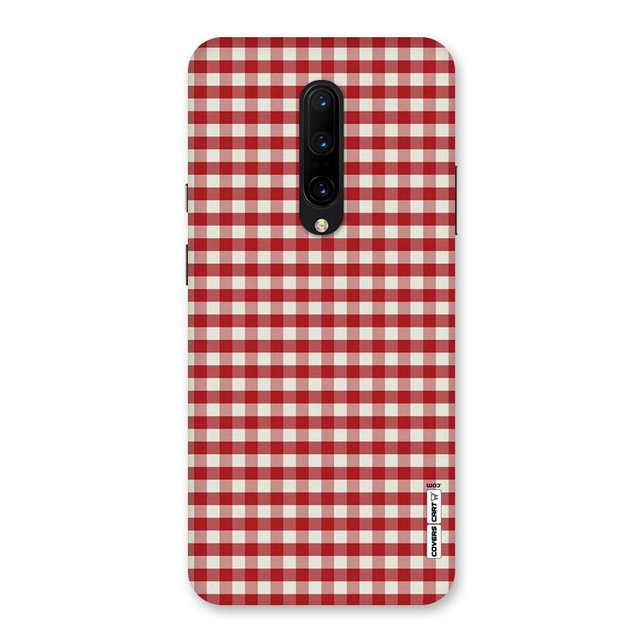 Red White Check Back Case for OnePlus 7 Pro