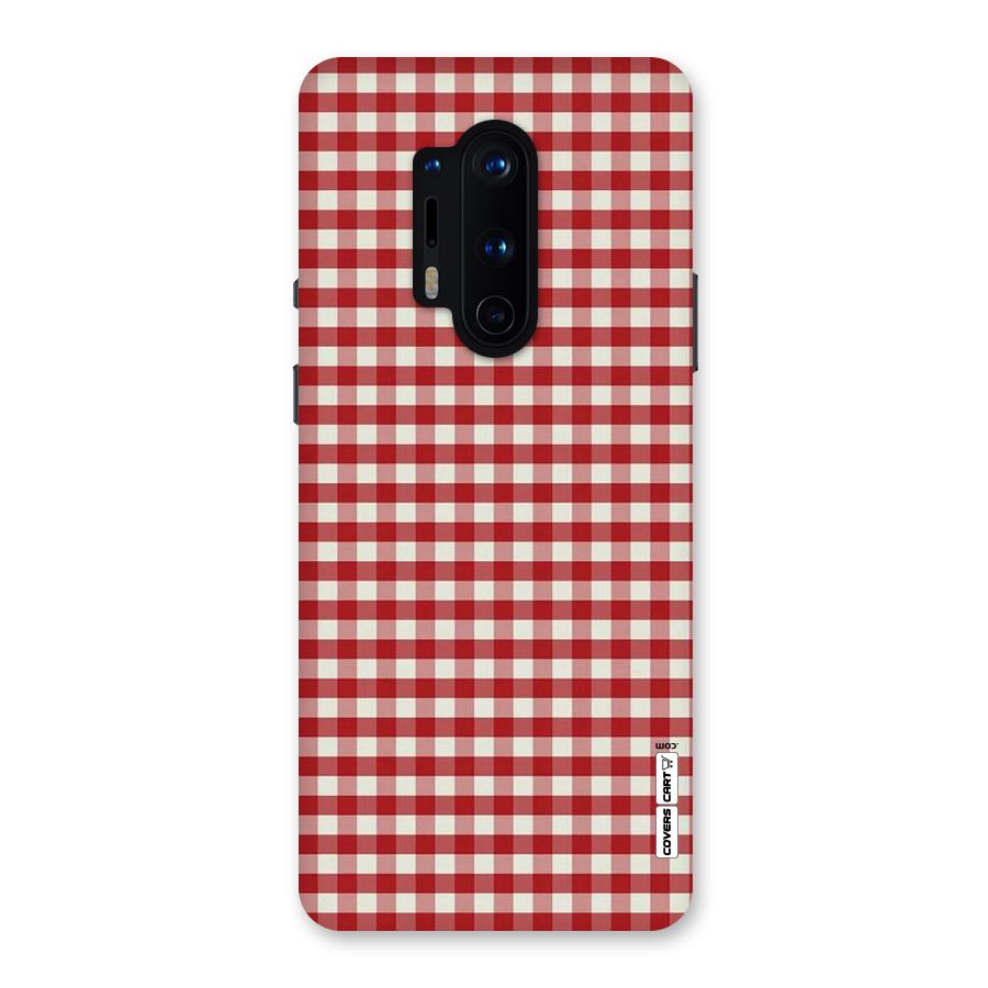 Red White Check Back Case for OnePlus 8 Pro