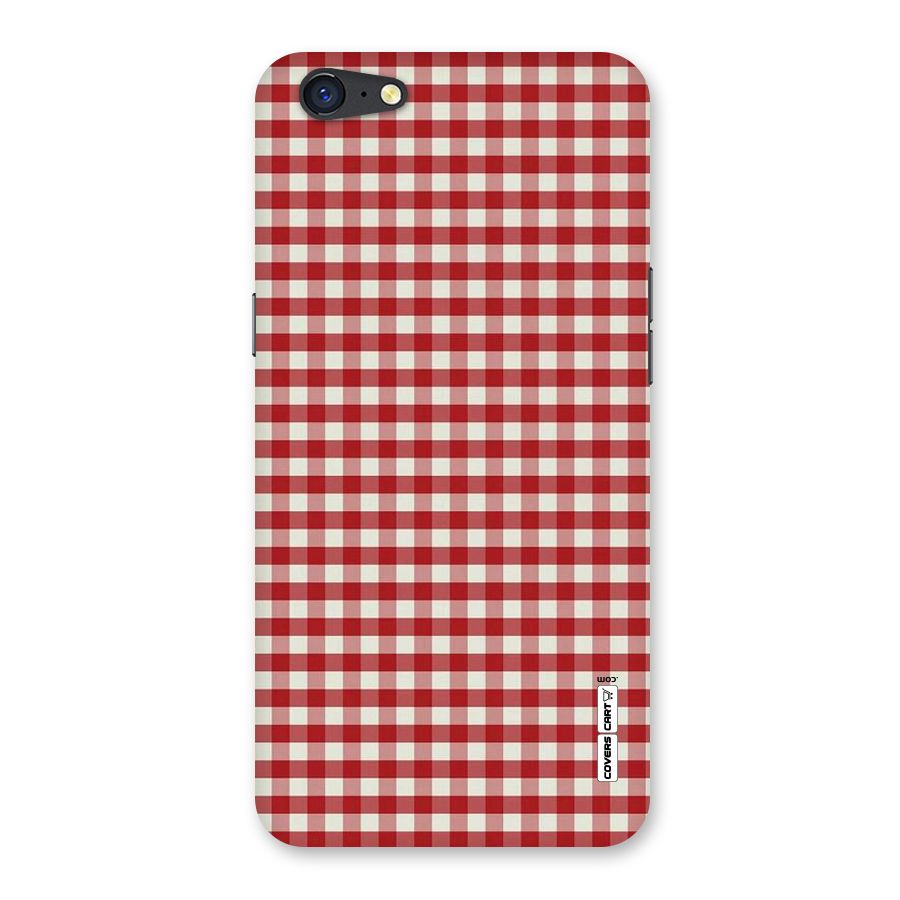 Red White Check Back Case for Oppo A71