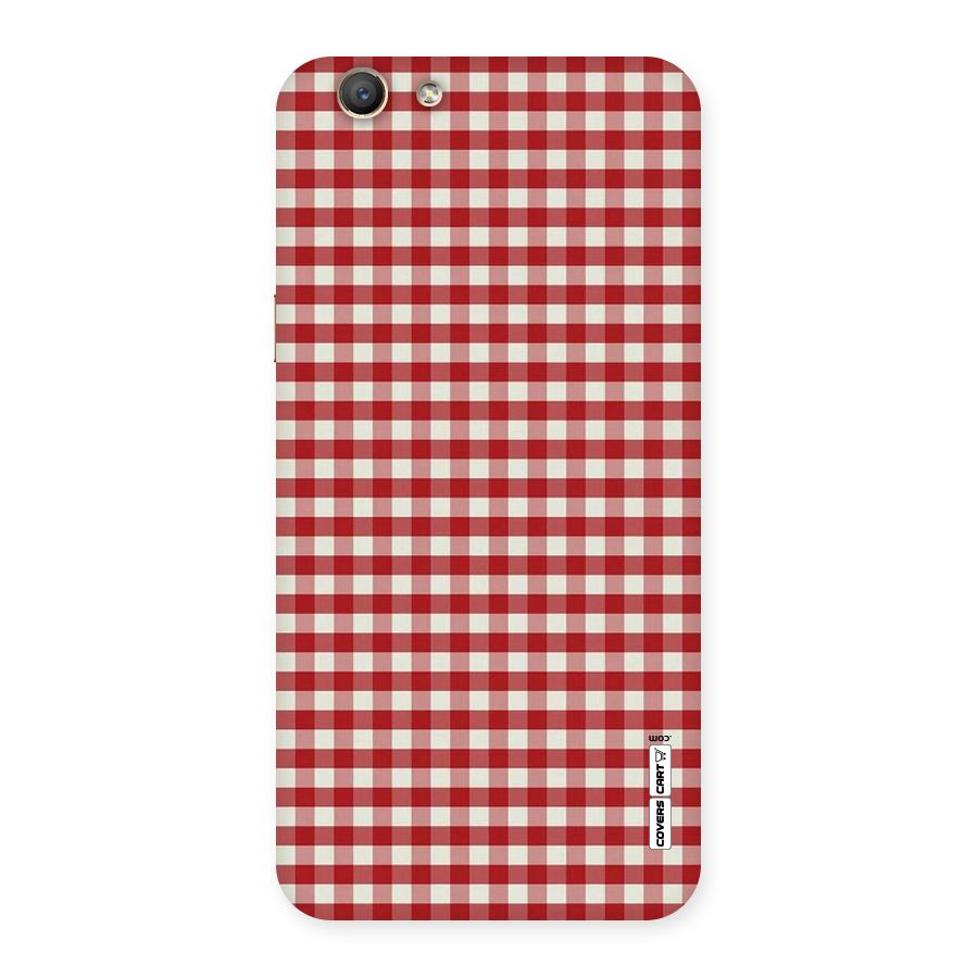 Red White Check Back Case for Oppo F1s