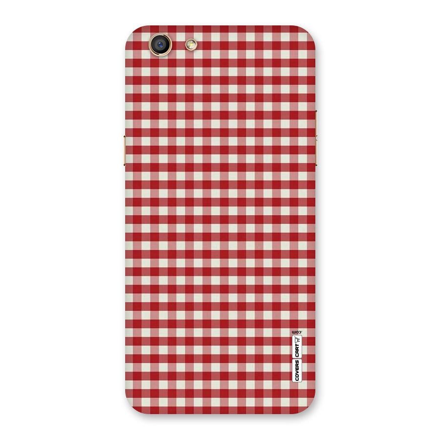 Red White Check Back Case for Oppo F3