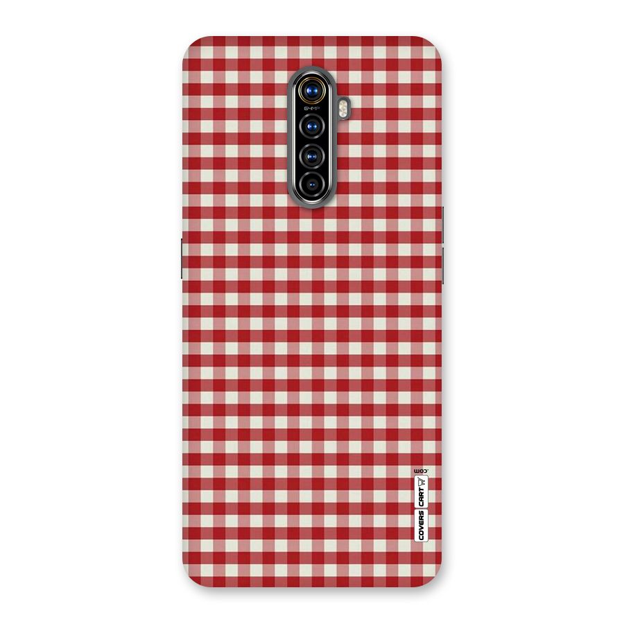 Red White Check Back Case for Realme X2 Pro