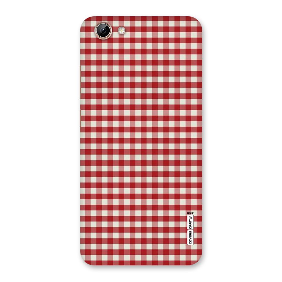 Red White Check Back Case for Vivo Y71