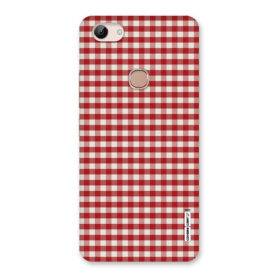 Red White Check Back Case for Vivo Y83