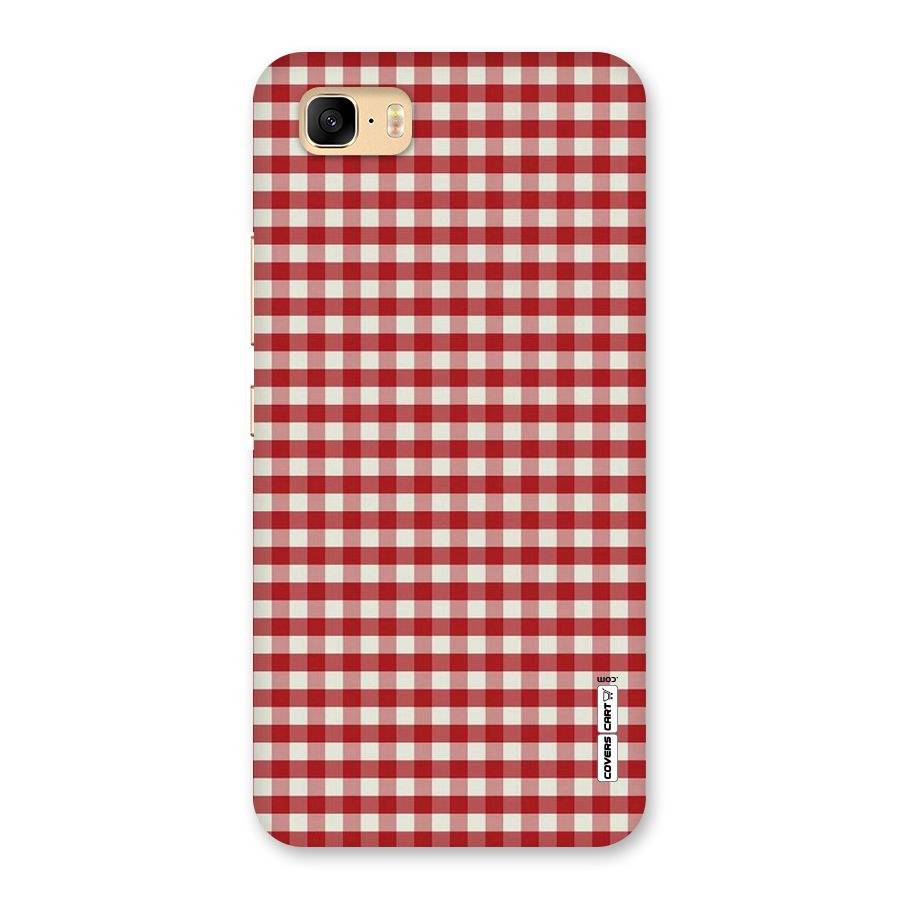 Red White Check Back Case for Zenfone 3s Max
