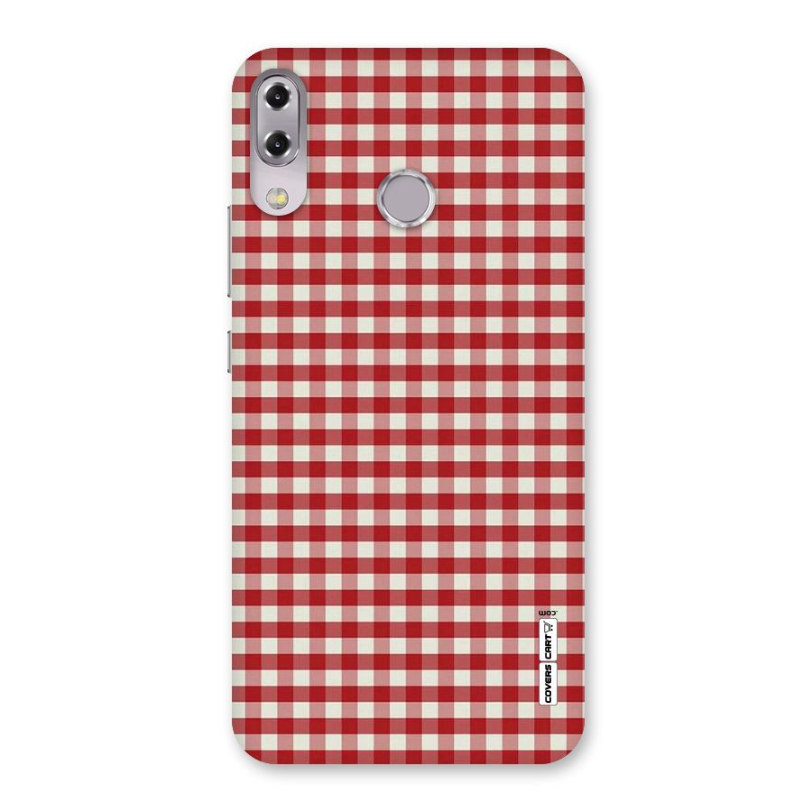 Red White Check Back Case for Zenfone 5Z