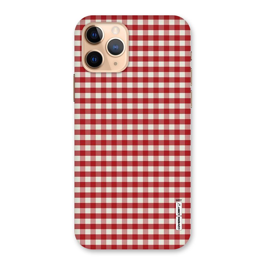 Red White Check Back Case for iPhone 11 Pro