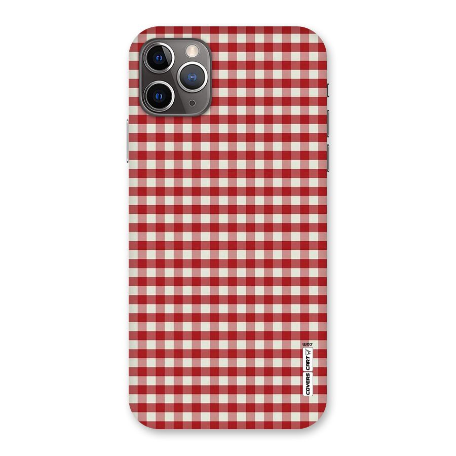 Red White Check Back Case for iPhone 11 Pro Max