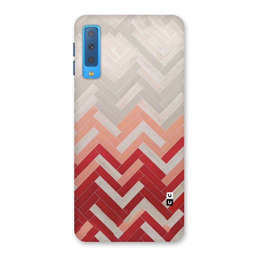 Reds and Greys Back Case for Galaxy A7 (2018)