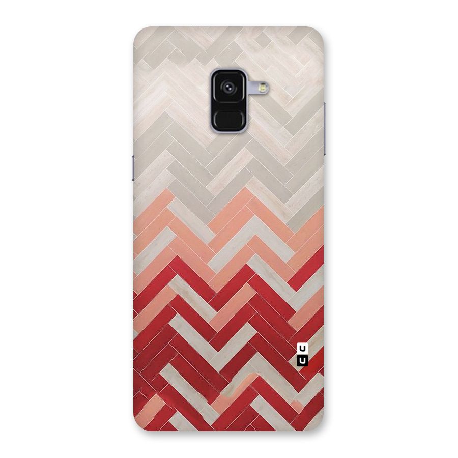 Reds and Greys Back Case for Galaxy A8 Plus