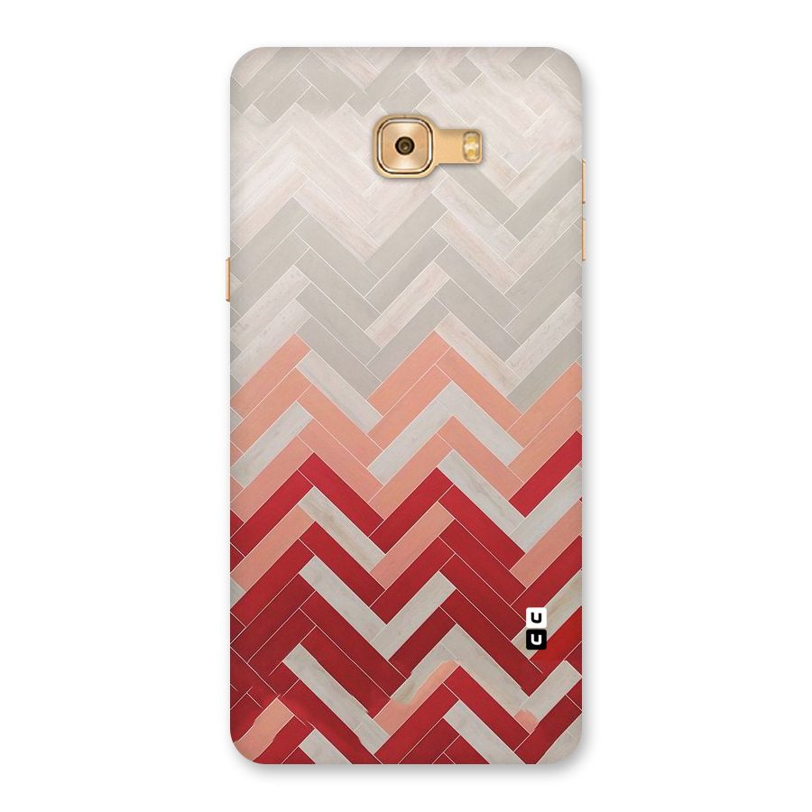 Reds and Greys Back Case for Galaxy C9 Pro