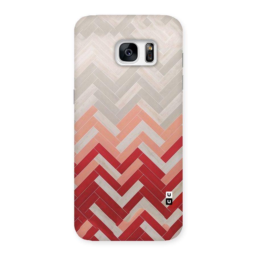 Reds and Greys Back Case for Galaxy S7 Edge