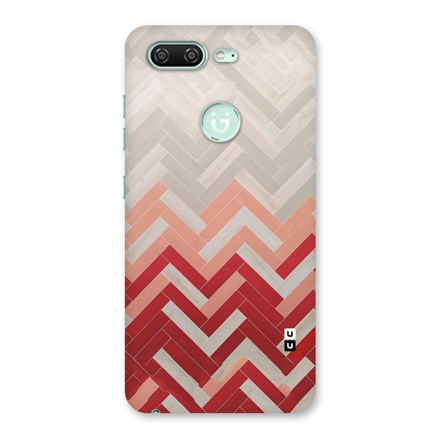 Reds and Greys Back Case for Gionee S10