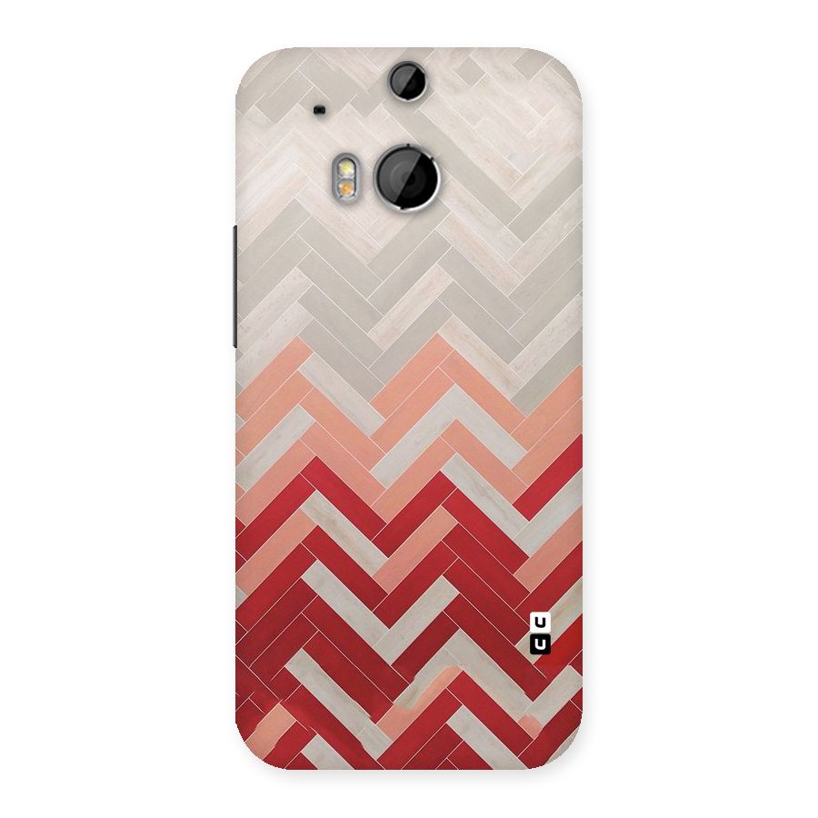 Reds and Greys Back Case for HTC One M8