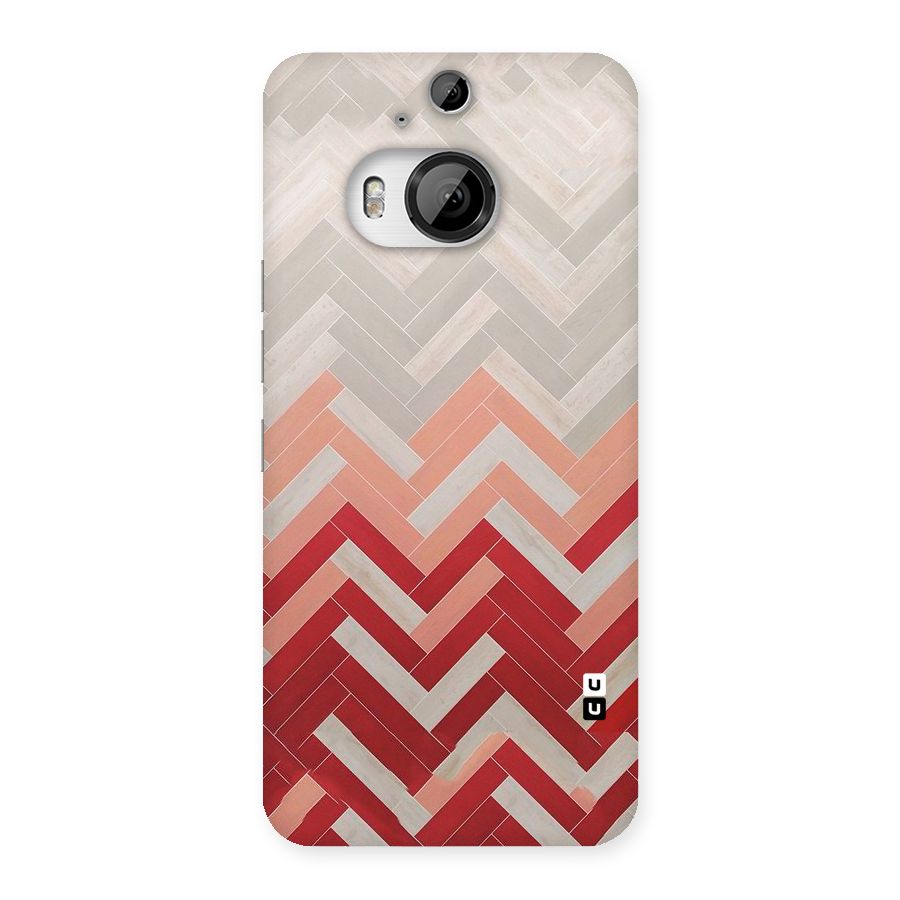 Reds and Greys Back Case for HTC One M9 Plus