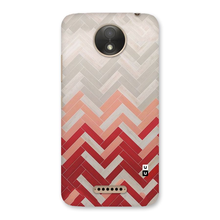Reds and Greys Back Case for Moto C Plus