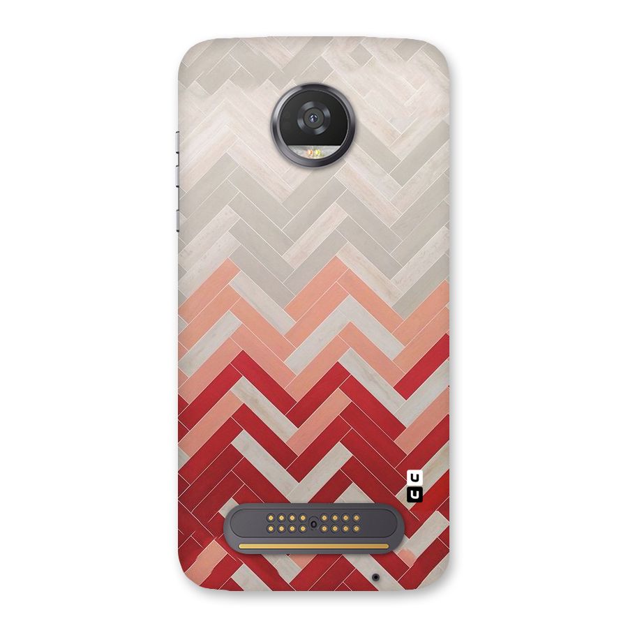 Reds and Greys Back Case for Moto Z2 Play