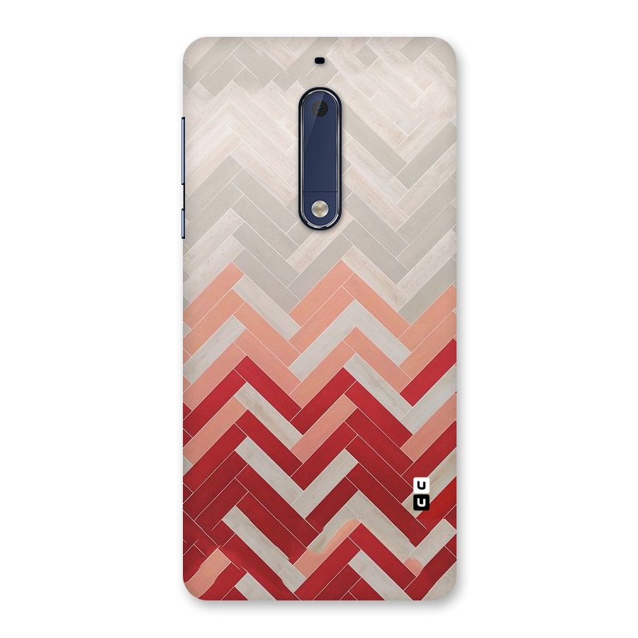 Reds and Greys Back Case for Nokia 5