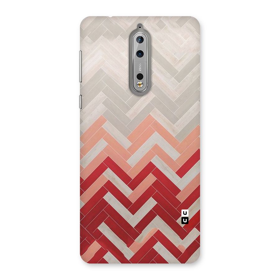 Reds and Greys Back Case for Nokia 8