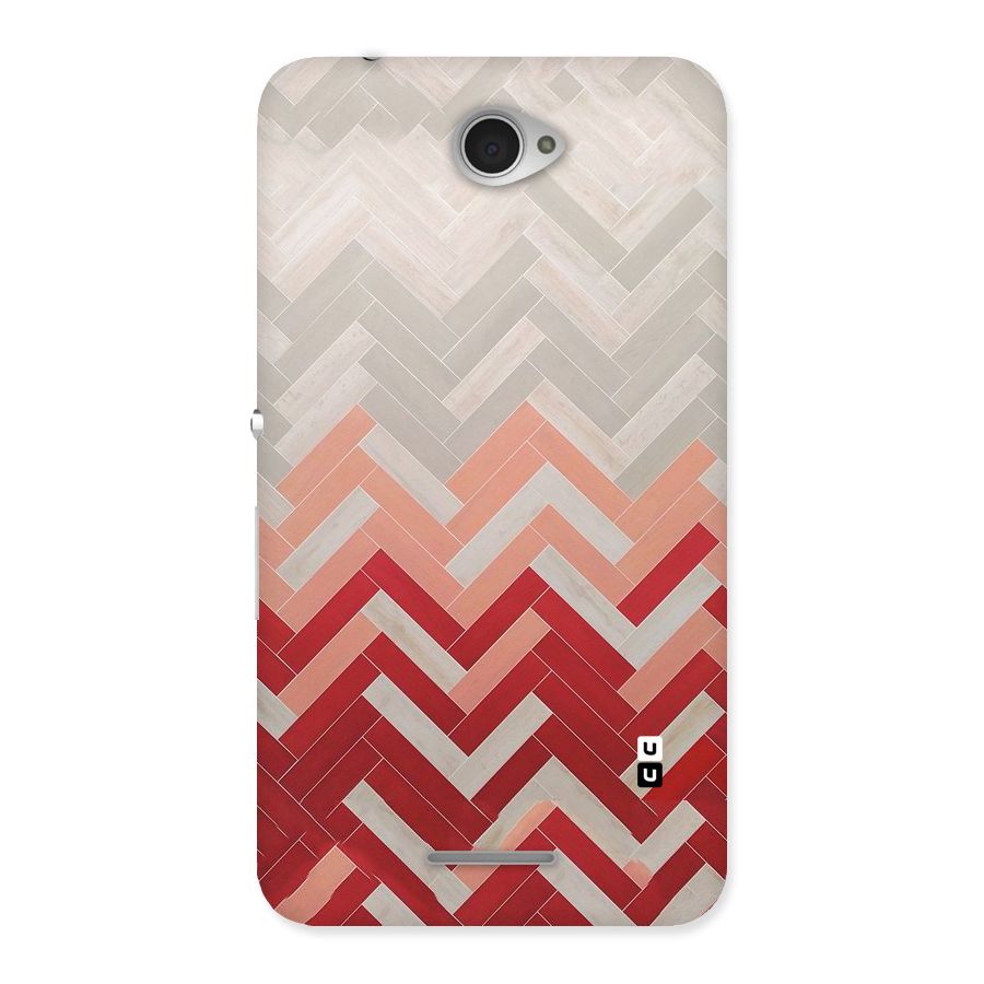 Reds and Greys Back Case for Sony Xperia E4