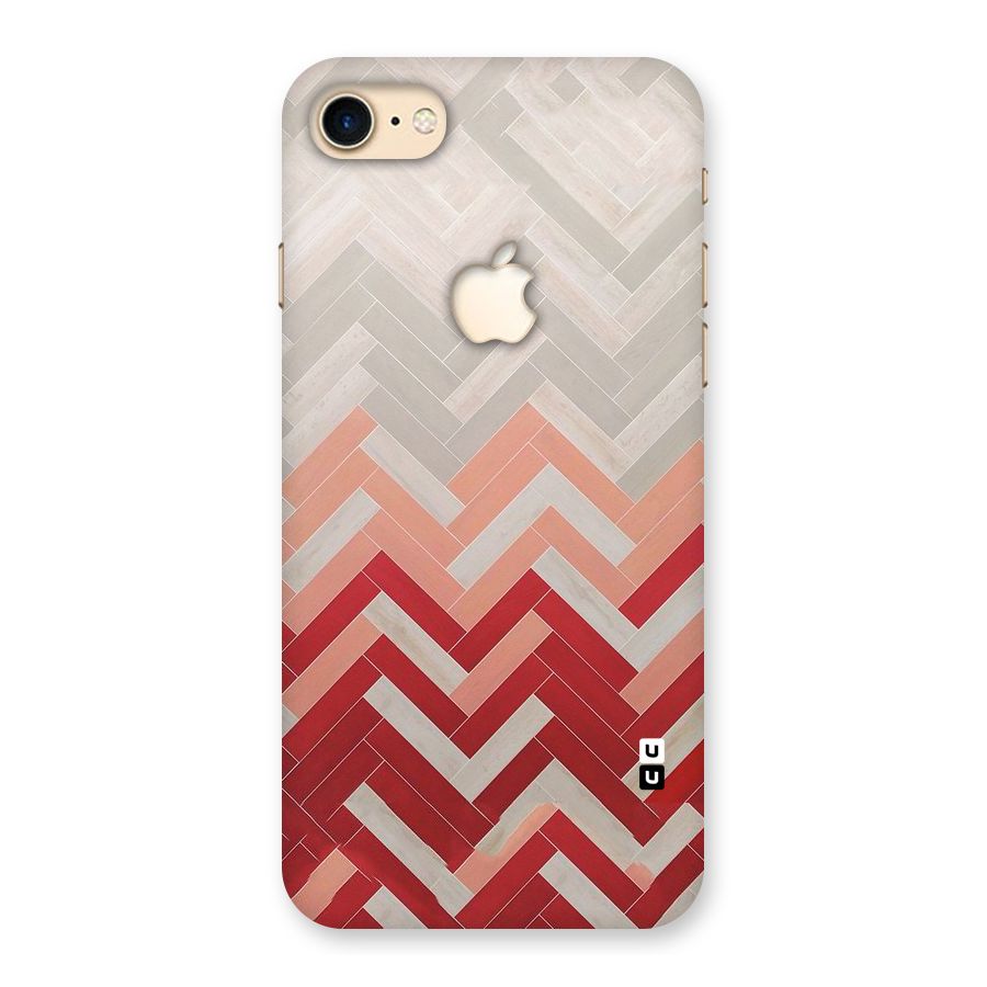 Reds and Greys Back Case for iPhone 7 Apple Cut