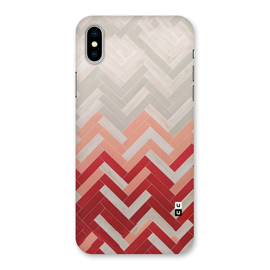 Reds and Greys Back Case for iPhone XS