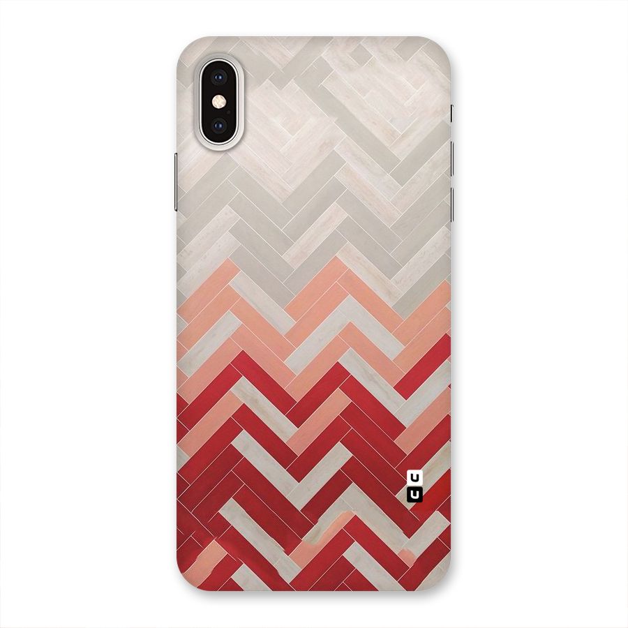 Reds and Greys Back Case for iPhone XS Max