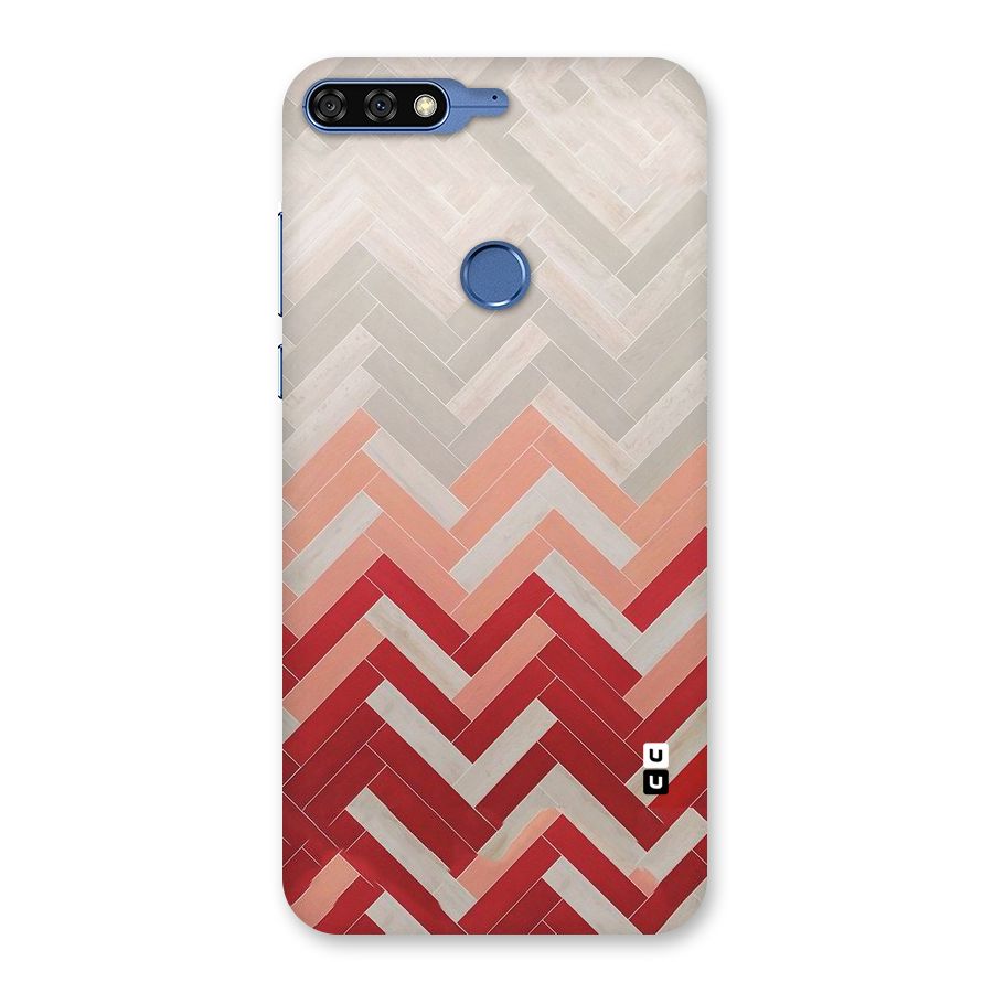 Reds and Greys Back Case for Honor 7C