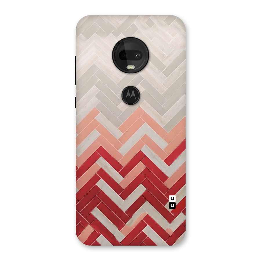 Reds and Greys Back Case for Moto G7