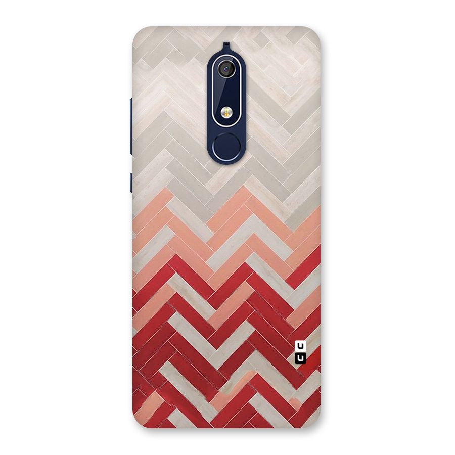 Reds and Greys Back Case for Nokia 5.1