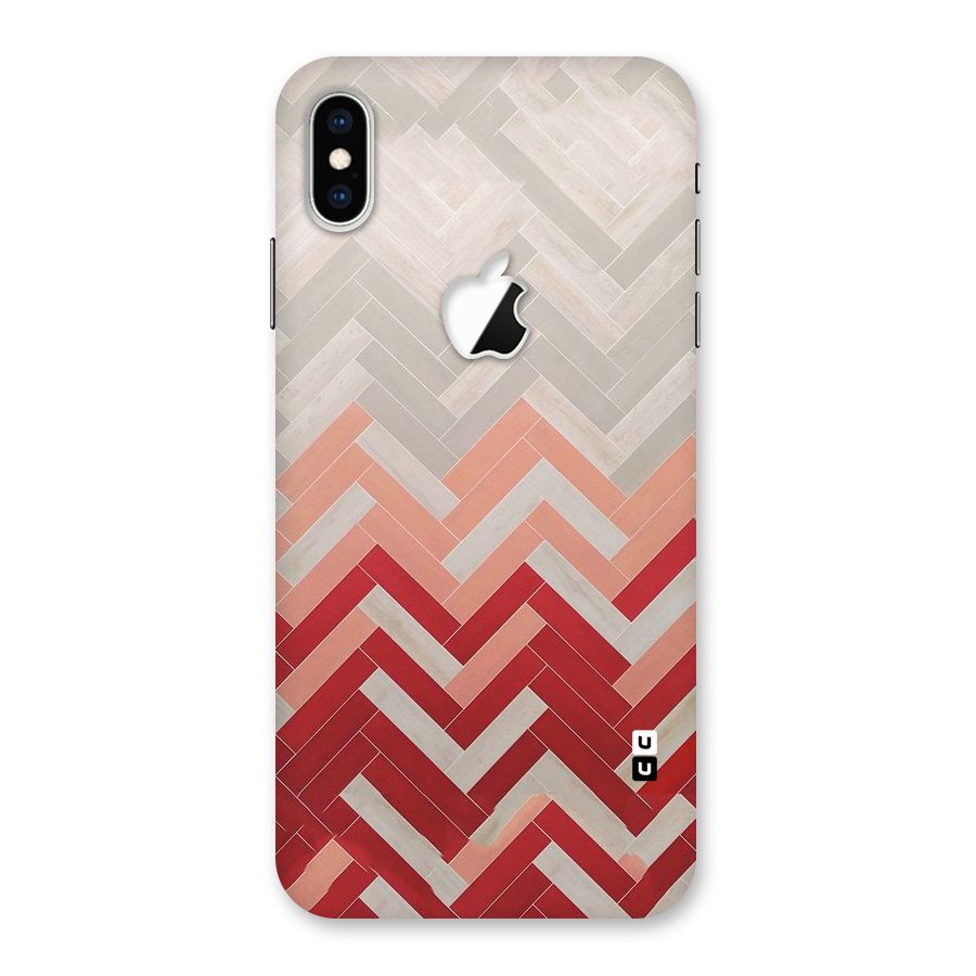 Reds and Greys Back Case for iPhone XS Max Apple Cut