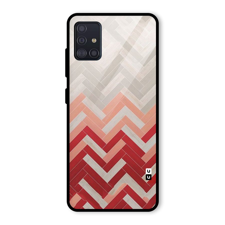 Reds and Greys Glass Back Case for Galaxy A51