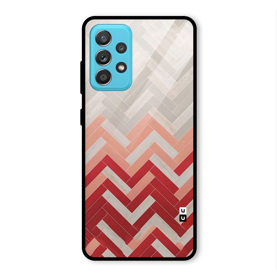 Reds and Greys Glass Back Case for Galaxy A52